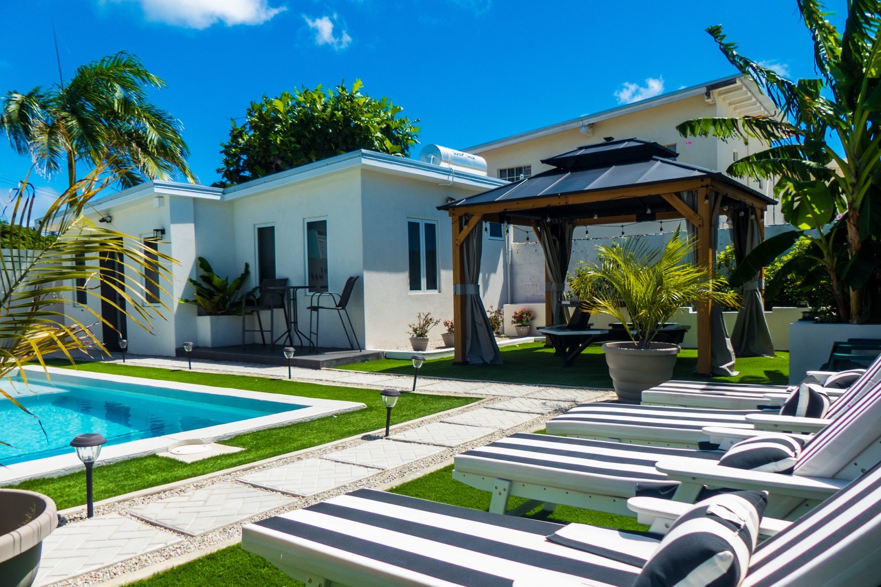 The Cottage from the pool deck